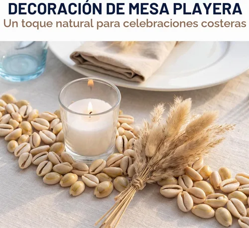 Vista 5 de 100 cuentas de conchas de cauri naturales blancas y Lvory ovaladas para playa, conchas africanas para hacer joyas para el cabello, manualidades