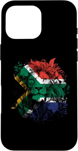 Vista 19 de South African Flag Vintage Lion South Africa Pride Leeu Case for iPhone 17