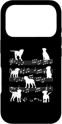 Vista 30 de Musician Dog Playing On Musical Notes Music Lover Piano Case for iPhone 16