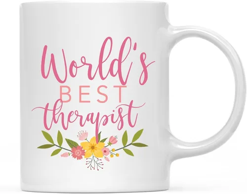Vista 82 de Andaz Press Taza de café de 11 oz, regalo de broma de la mejor abbuela del mundo, diseño floral, paquete de 1