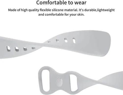 Vista 2 de Lamshaw Compatible con 3Plus Vibe Plus Band, nuevas correas de repuesto deportivas de silicona suave 2021 compatibles con reloj inteligente 3Plus