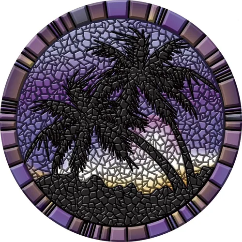 Vista 9 de Arte decorativo para piscina, tapete de piscina, más de 50 diseños, fácil de instalar y quitar