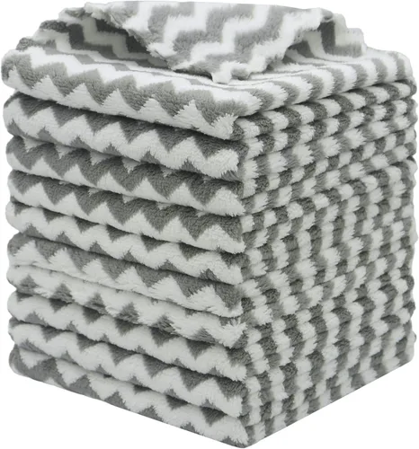 Vista 13 de Paño de Limpieza de Microfibra Sin Pelusas, Paquete de 10 Paños de Secado Rápido para Limpieza, Paños de Cocina Súper Absorbentes para Lavar Platos
