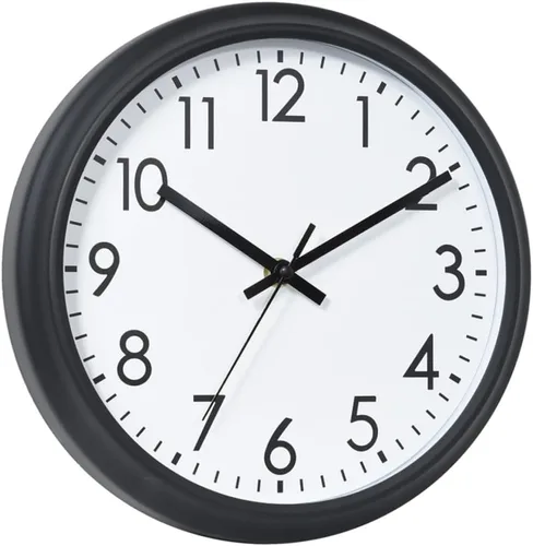 Vista 11 de Amosfun Reloj de pared silencioso redondo de 10 pulgadas con pilas Reloj de cuarzo para sala de estar dormitorio