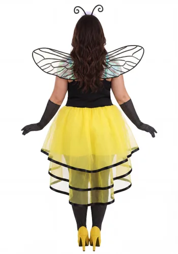 Vista 2 de Disfraz de Reina Abeja Talla Plus para Mujer Multicolor