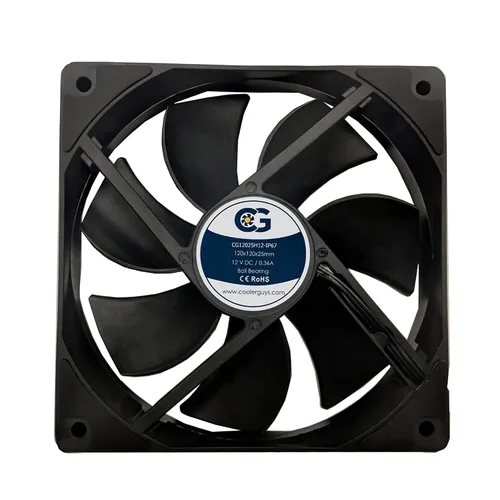 Vista 11 de Coolerguys Ventilador IP67 impermeable 12vDC (alta velocidad, 0.984x0.394 in)