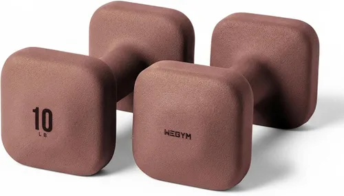 Vista 9 de WeGym Square Dumbbells for Home Gym, Hand Weights for Strength Training