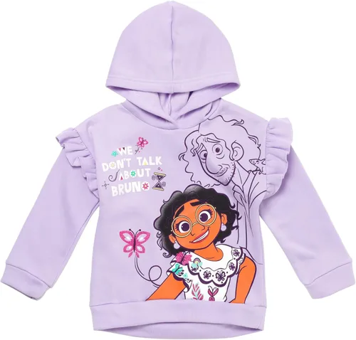 Vista 3 de Disney Encanto Mirabel - Sudadera con capucha de forro polar para niñas pequeñas y grandes
