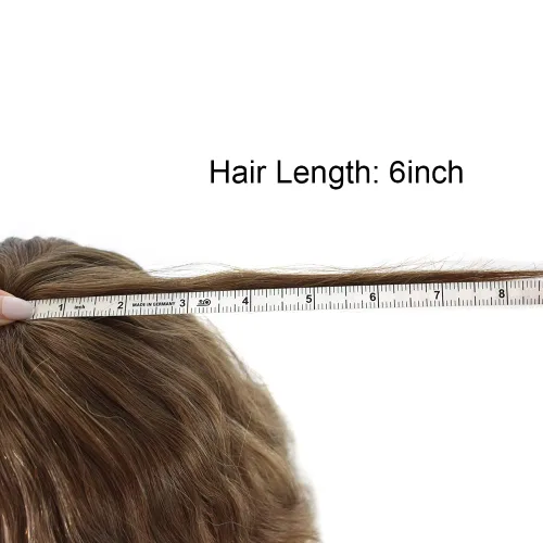 Vista 5 de Hombres Toupee 100% Europeo Remy Cabello Humano Piezas 0.002 in Ultra Delgado Piel Sistema de Reemplazo de Pelo Toupee para Hombres Protesis Capilar