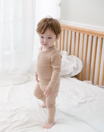 Vista 20 de AVAUMA - Pijama para niños y niñas de algodón básico para uso diario