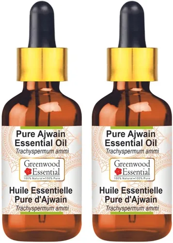 Vista 7 de Greenwood Essential Aceite esencial puro de Ajwain (Trachyspermum ammi) con cuentagotas de vidrio destilado al vapor 0.2 fl oz (0.16 oz)