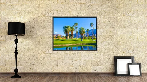 Vista 2 de Marco de fotos de campo de golf para decoración del hogar