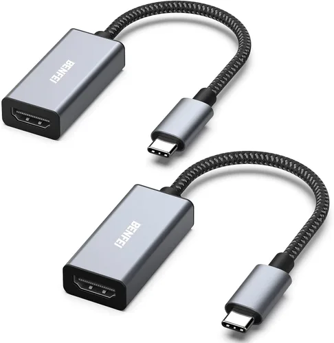 Vista 8 de BENFEI Adaptador USB C a HDMI 4K@60Hz, Adaptador USB Tipo-C a HDMI [Compatible con Thunderbolt 3/4/5] con iPhone 15 Pro/Max, MacBook Pro/Air 2023