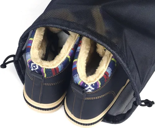 Vista 8 de Gloppie Bolsas de zapatos para bolsa de zapatos de viaje Bolsas de zapatos de viaje para embalaje Bolsa de almacenamiento de zapatos, Negro -, Ocio