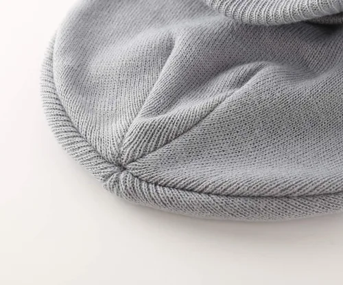 Vista 35 de Home Prefer - Gorro de invierno para hombre con visera, cálida y doble punto.