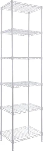 Vista 12 de GIOTORENT Unidades de Estantería Metálica de Pie de 5 Niveles, Estante de Alambre de Altura Ajustable Rack de Exhibición para Lavandería Baño Cocina
