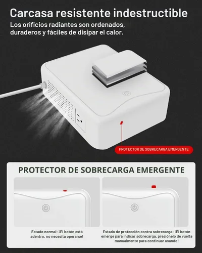 Vista 4 de Transformador Step Up de 110 V a 220 V, convertidor de voltaje de 2000 W, sin ruido, apto para exprimidores, máquinas de chocolate y otros