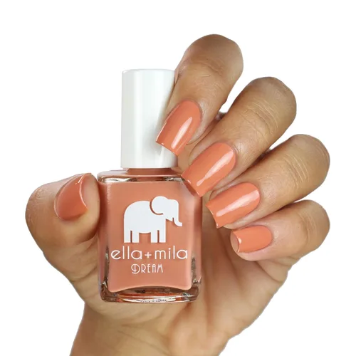 Vista 5 de ella+mila - Esmalte de uñas vegano, secado rápido y resistente al astillado (A La Nude)