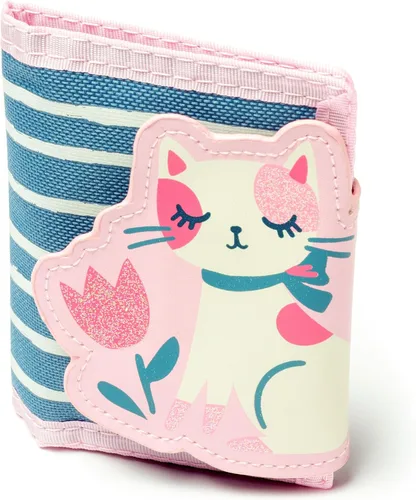 Vista 16 de Stephen Joseph, Billetera unisex para niños y niñas con diseños de apliques, cartera serigrafiada con bolsillo para monedas con cremallera, avión