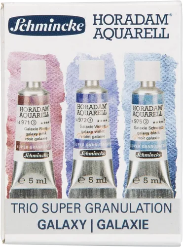 Vista 13 de Schmincke - HORADAM® AQUARELL, surtido completo de 40 medios recipientes de acuarelas de granulación súper fuerte, 74 440 097, caja de metal