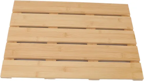 Vista 2 de Fydun Nonslip Bath Mat - EcoFriendly Wooden Shower Mat Bathroom, Kitchen, and Entrance - Easy, Comfortable Foot Support, Design