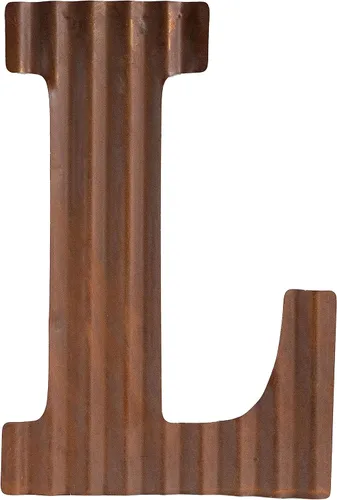 Vista 12 de COLLECTIVE HOME - Letras metálicas de 12 pulgadas para decoración de pared, letras oxidadas corrugadas, decoración rústica para colgar en la pared