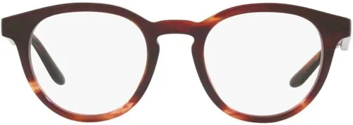 Vista 2 de GIORGIO ARMANI AR 7227 - Marco de lentes para hombre a rayas marrón oscuro 5021145