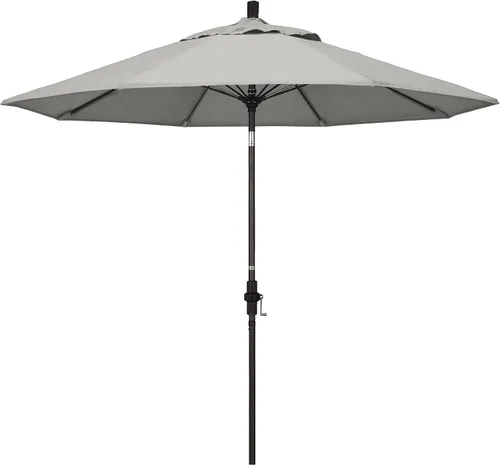 Vista 14 de California Umbrella GSCUF908117-5410 - Sombrilla redonda de 9 pies con poste de aluminio y varillas de fibra de vidrio para patio, 9 pies