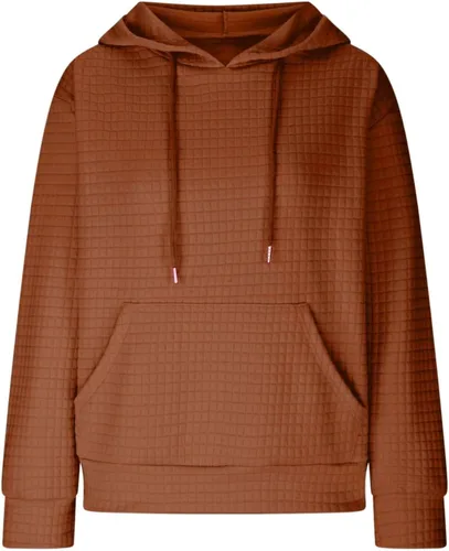 Vista 4 de Sudaderas con capucha de gran tamaño para mujer, suéter de vellón de otoño, casual, cómodo, trajes de moda Y2K 2023