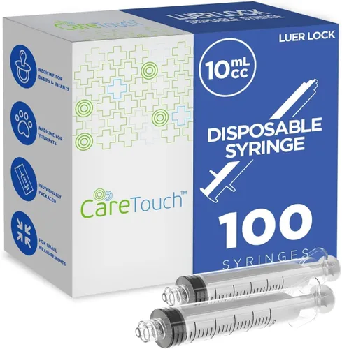 Vista 9 de Care Touch CTSLL1-VC Jeringa con punta Luer Lock, 0.0 fl oz, 100 jeringas sin aguja