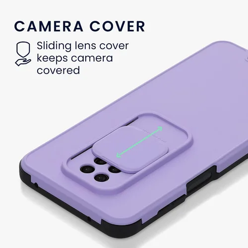 Vista 2 de kwmobile Funda híbrida compatible con Xiaomi Redmi Note 9S / 9 Pro / 9 Pro Max - Funda con cubierta de cámara y parachoques - Funda para teléfono