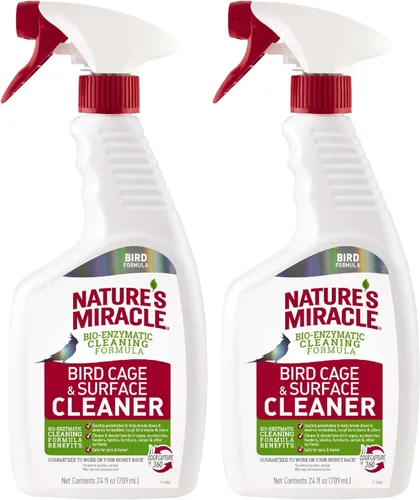 Vista 9 de Nature's Miracle Limpiador de superficies y jaula para pájaros
