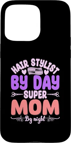 Vista 31 de Hair Stylists by Day Super Mom by Night Hair Stylist Case para iPhone 17