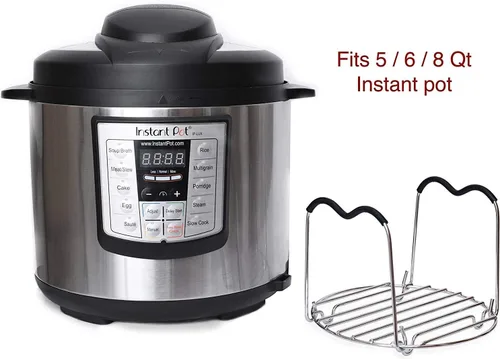 Vista 3 de Trivet - Soporte para olla instantánea con asas de silicona resistentes al calor - Accesorios IP - Olla a presión - Se adapta a olla instantánea