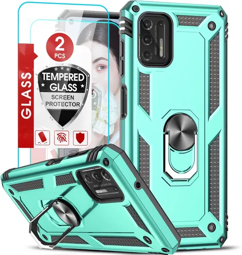 Vista 127 de LeYi Funda para Samsung Galaxy A05 (no compatible con A05S) con protector de pantalla y protector de lente de cámara, funda resistente de grado Negro