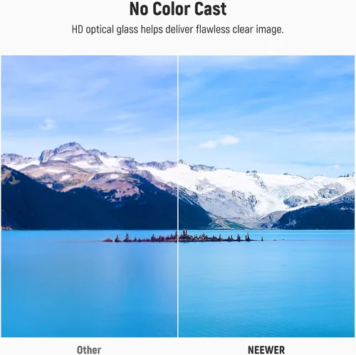 Vista 3 de NEEWER Kit de filtro de lente de 1.929 in ND8 ND64 CPL, densidad neutra+kit de filtro polarizador circular con 30 capas de revestimiento nano/vidrio