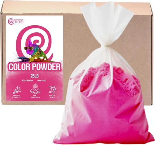 Vista 13 de Chameleon Colors Polvo de color de 25 libras, 1 paquete, color aguamarina vibrante, para 15-20 personas, apto para niños, no tóxico y sin gluten