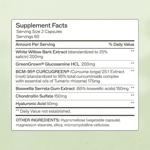 Vista 2 de Amy Myers MD Suplemento complejo de apoyo articular - Apoya la salud y la movilidad de las articulaciones - Glucosamina HCL - Condroitina - Cúrcuma