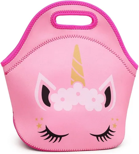 Vista 6 de Moonmo Lindo unicornio cara de lentejuelas de diamante impermeable princesa mochila escolar para niñas