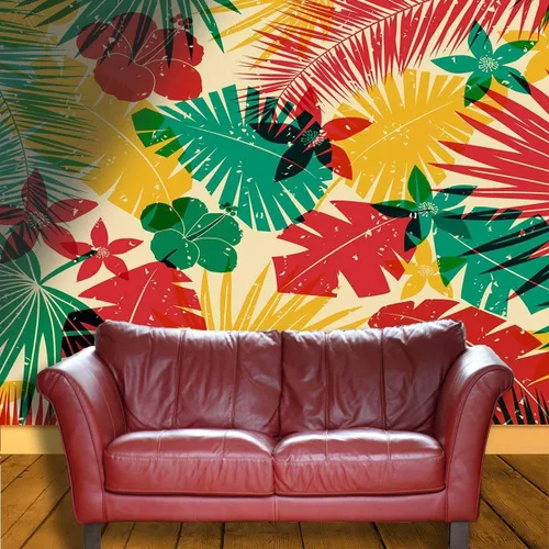 Vista 3 de Papel tapiz de papel floral para cocina, retro, vintage, fondo de TV, fácil de quitar (40 pulgadas de ancho) x 31.5 pulgadas de alto