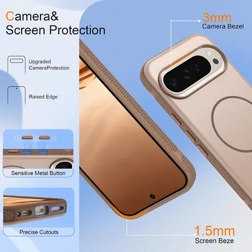 Vista 463 de Jshru Funda para Samsung Galaxy S26 Plus/Galaxy S25 Plus: para Galaxy S24 Plus [compatible con Magsafe] [2 protectores de pantalla HD] cubierta