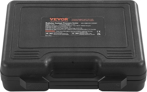 Vista 9 de VEVOR Kit de probador de presión de radiador para sistema de refrigeración automotriz, kit de probador de presión de radiador de 14 piezas con bomba