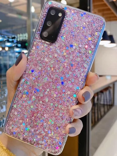 Vista 9 de Diseñada para Samsung Galaxy S22, con purpurina brillante para mujeres y niñas, bonita funda protectora de goma delgada para Galaxy S22 5G de 6.1