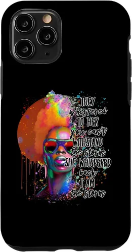 Vista 10 de Funda para iPhone 15 Black History Month I Am The Storm Women Juneteenth