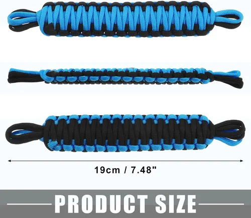 Vista 4 de Correas limitadoras de puerta de automóvil de 550 libras para Jeep Wrangler YJ TJ JK JKU JL JLU 1987-2021 para Jeep Gladiator JT 1987-2021 azul