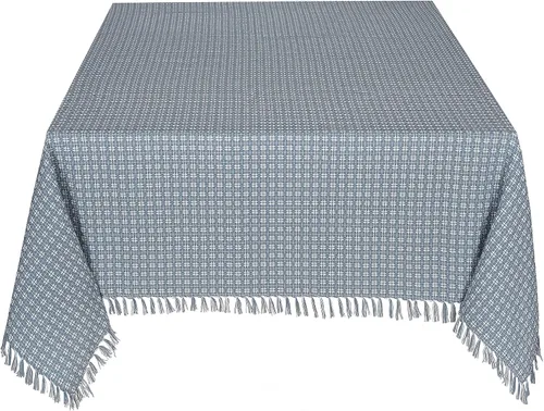 Vista 7 de Juego de 6 servilletas, verde botella tejidas con flecos, servilletas 100% algodón, tamaño 20x20 pulgadas, adecuadas para cenas formales, comidas