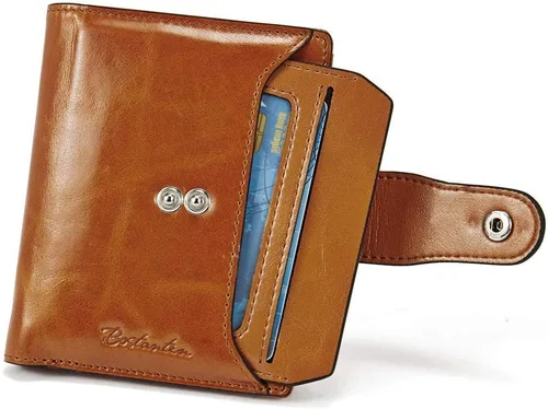 Vista 9 de BOSTANTEN Bolsos de diseñador para mujer, de cuero suave genuino, con asa superior, bolsos y bolsos, bolso de hombro, marrón, cartera de cuero