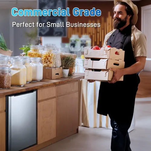 Vista 14 de Anypro Mini Congelador Vertical Compacto de 3 Pies Cúbicos con 3 Puertas de Cajón Desplegables y Termostato Ajustable, Congelador Vertical Pequeño