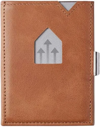Vista 4 de Cartera de cuero triple - Bloqueo RFID con clip de bloqueo de acero inoxidable