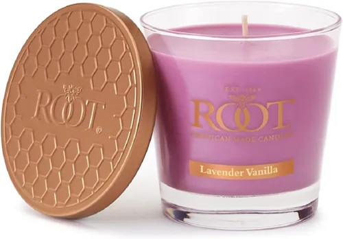 Vista 12 de Root Candles Velas Aromáticas Mezcla de Cera de Panal Vela Artesanal Premium, Veriglass Pequeño, Limón y Bergamota